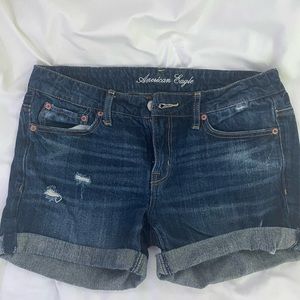 Vintage style distressed American Eagle shorts
